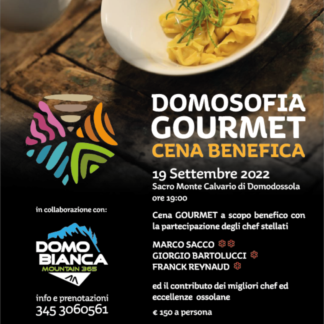 Domosofia gourmet, svelato il menù della cena benefica organizzata in collaborazione con Domobinaca365 DOMOBIANCA365.